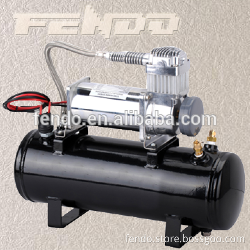 with 2.5gallon air tank metal air pump mini 12v 24v car air compressor